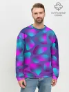 Мужской свитшот базовый / Неоновые капли