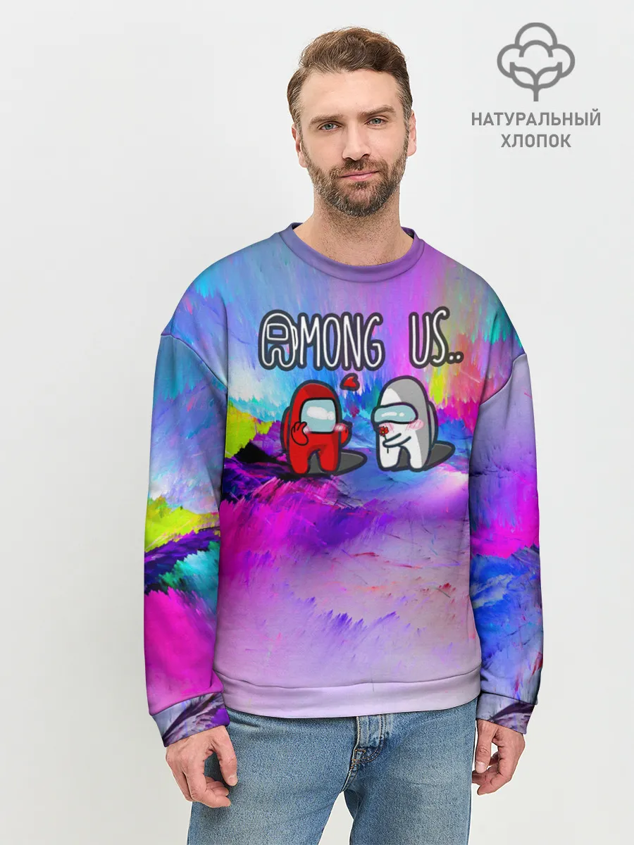 Мужской свитшот базовый / Among Us love