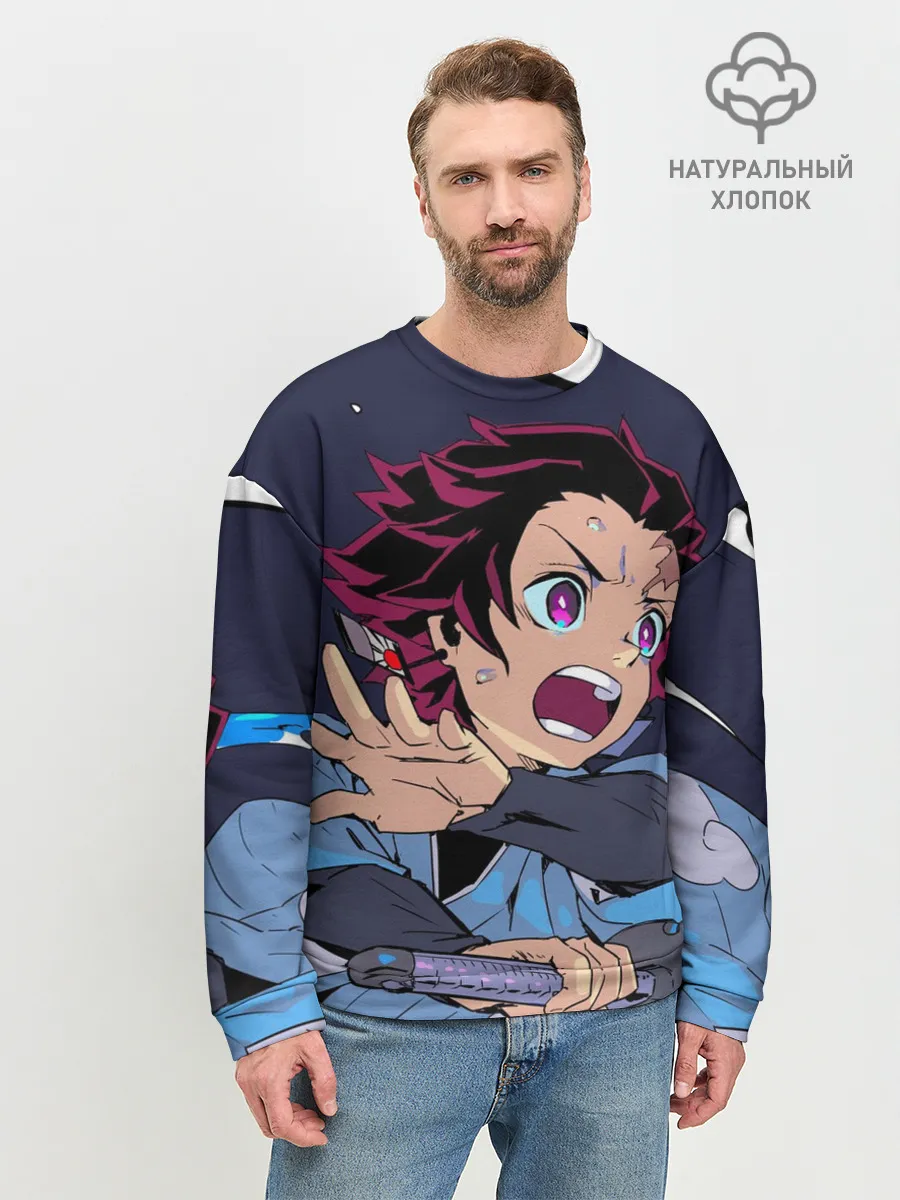 Мужской свитшот базовый / Клинок Рассекающий Демонов