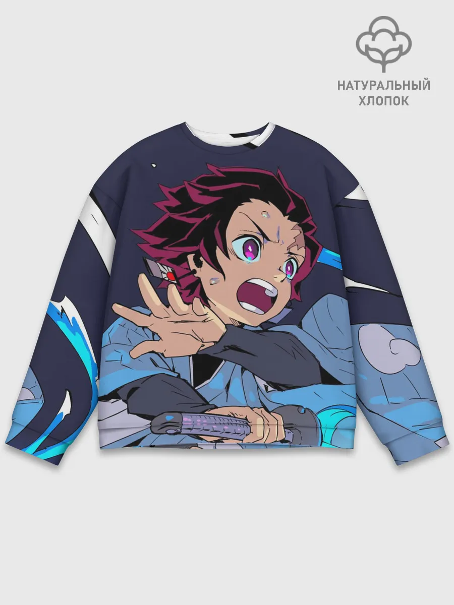 Мужской свитшот базовый / Клинок Рассекающий Демонов