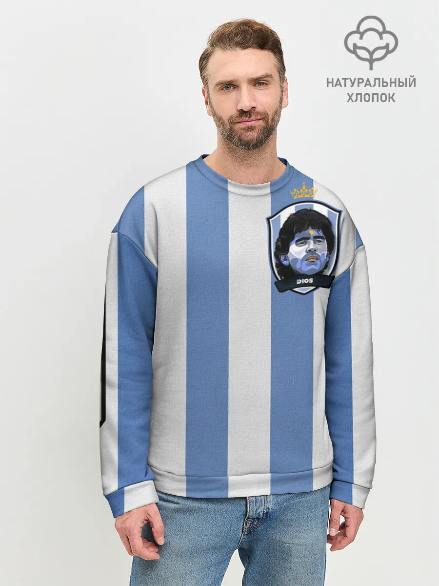 Мужской свитшот базовый / Диего Армандо Марадона D10S