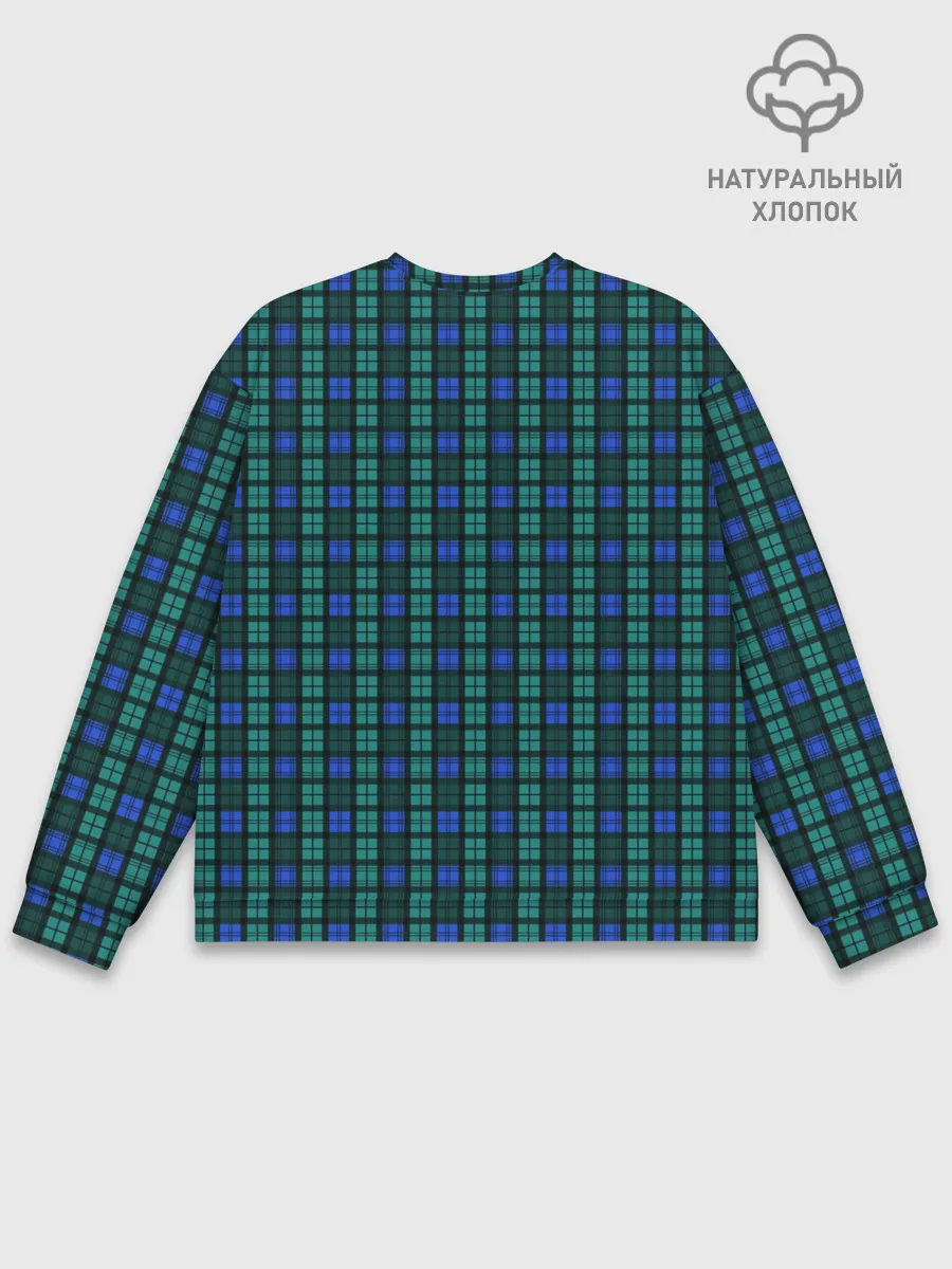 Мужской свитшот базовый / Клетка