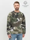 Мужской свитшот базовый / Камуфляж с кляксами