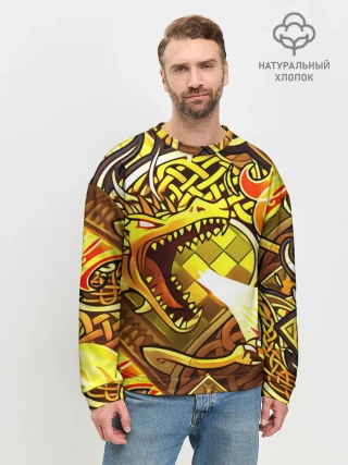 Мужской свитшот базовый / CS GO - DRAGON LORE | ИСТОРИЯ О ДРАКОНЕ