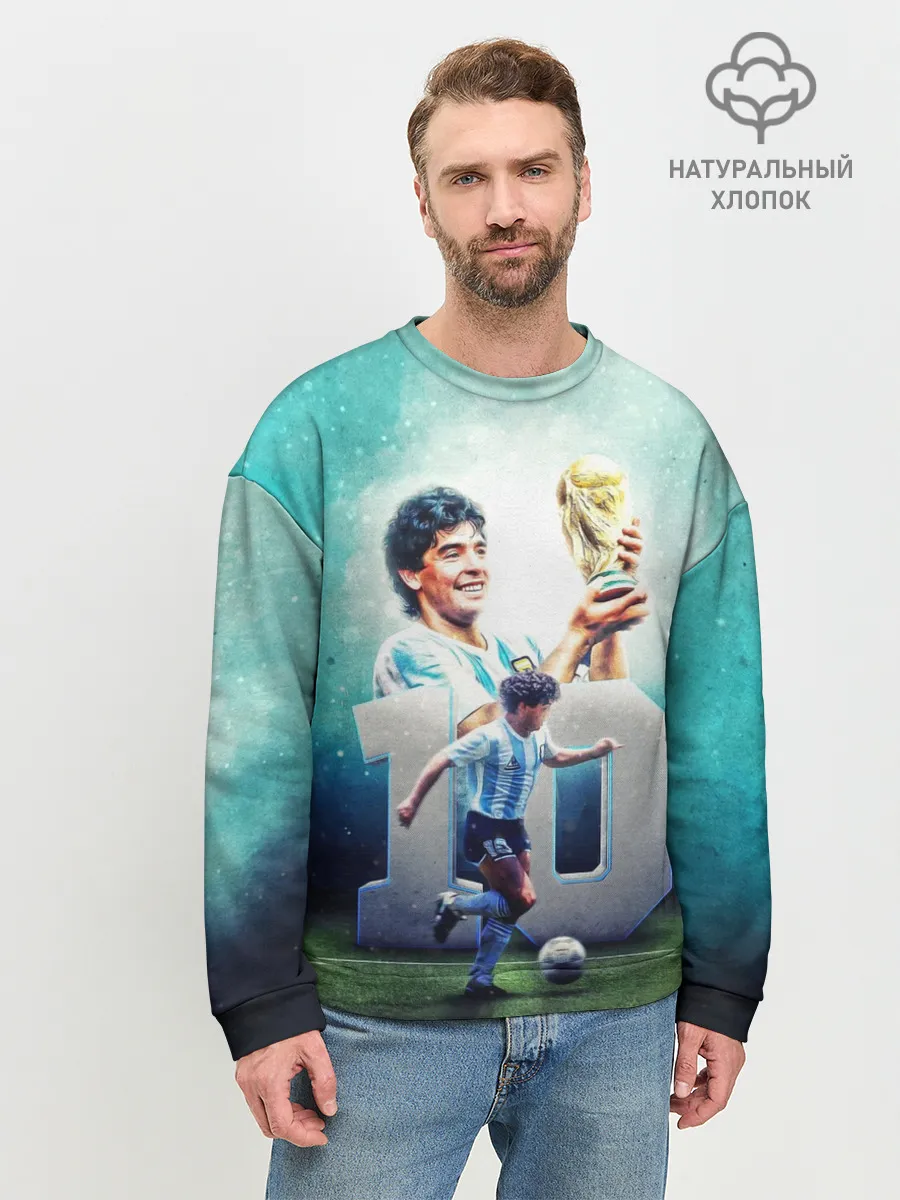 Мужской свитшот базовый / 10 number