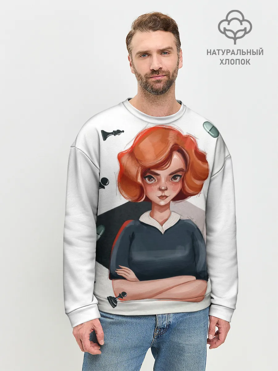 Мужской свитшот базовый / Ход Королевы