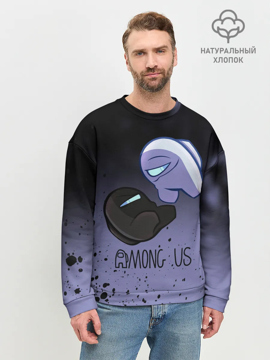 Мужской свитшот базовый / AMONG US - Кто Импостор?