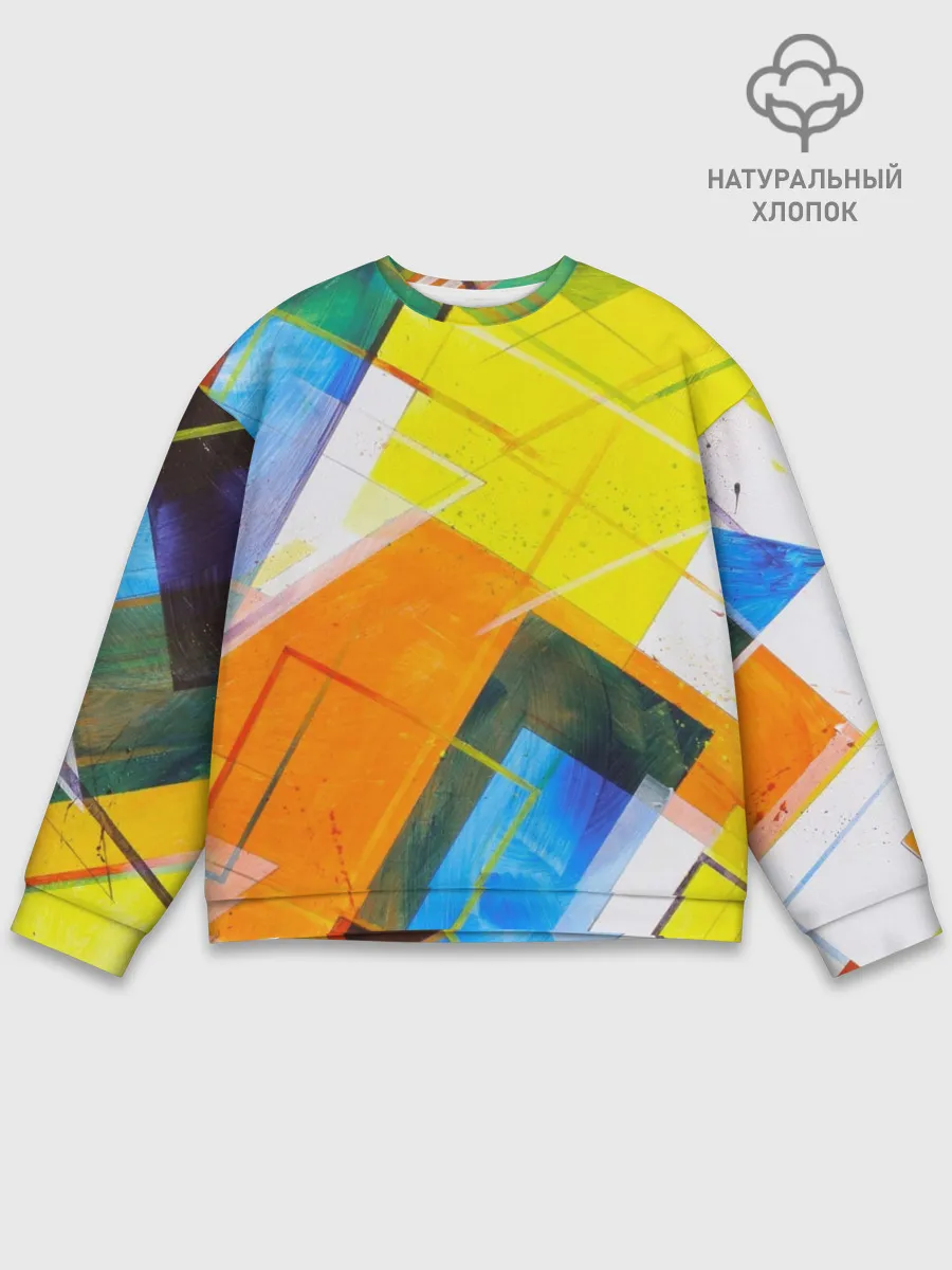 Мужской свитшот базовый / Геометрический хаос