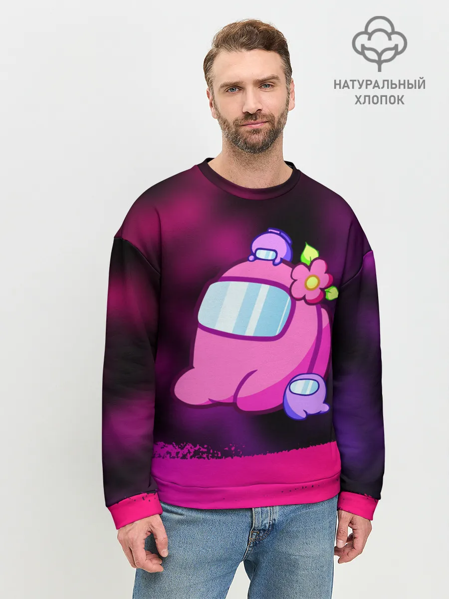 Мужской свитшот базовый / AMONG US - МИЛОТА