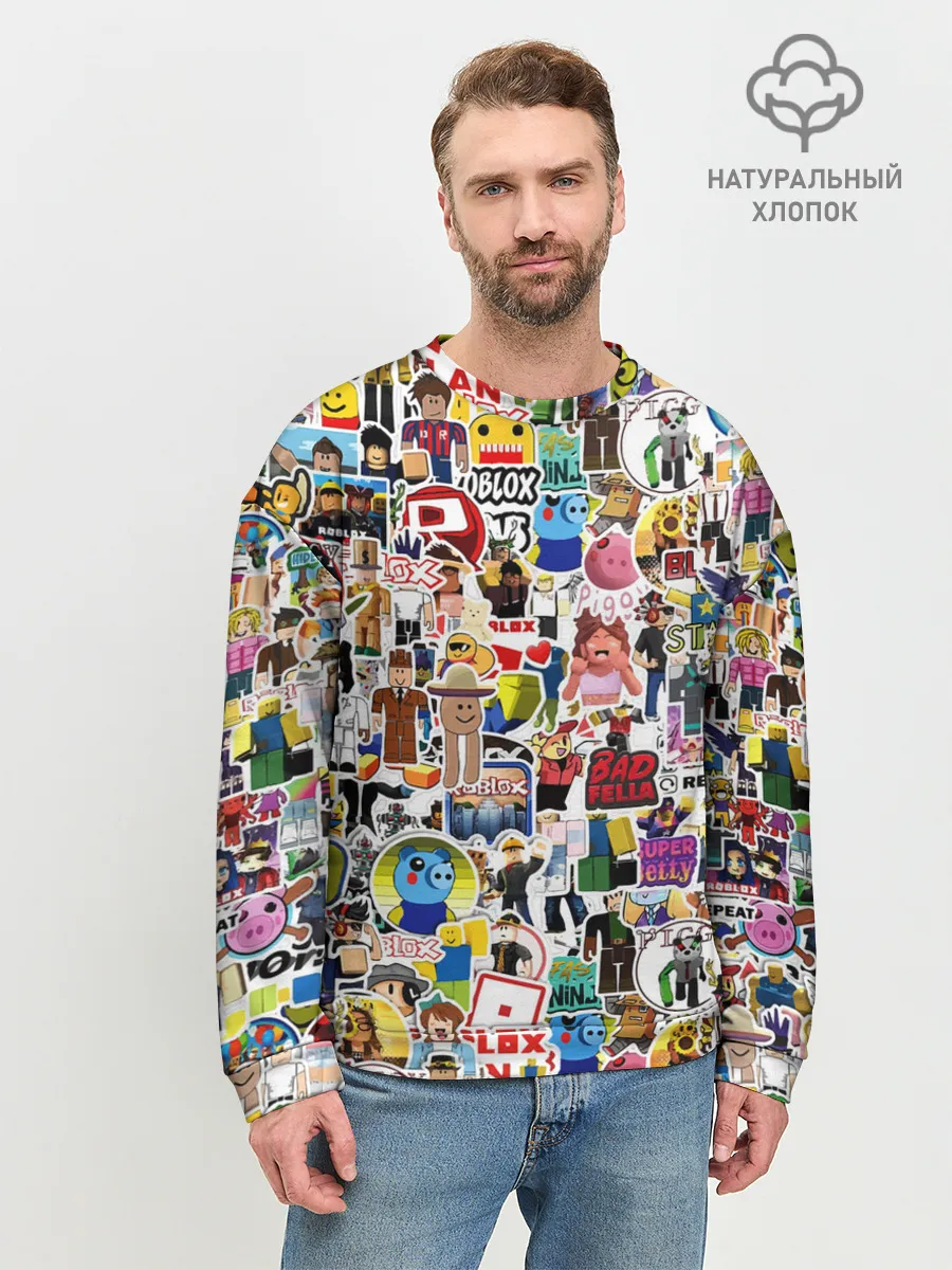 Мужской свитшот базовый / Roblox | Роблокс