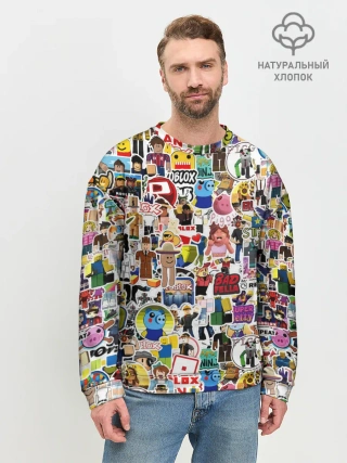 Мужской свитшот базовый / Roblox | Роблокс