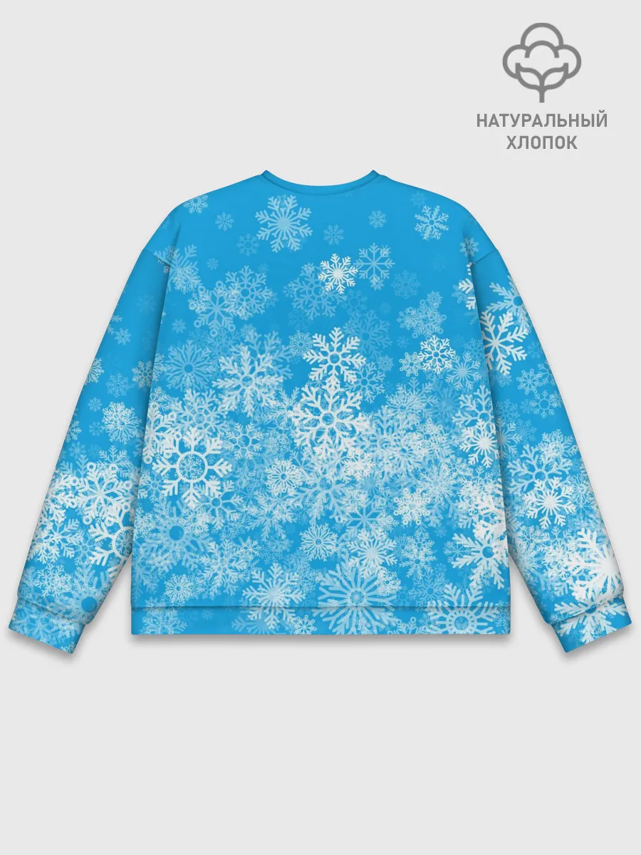 Мужской свитшот базовый / AMONG US СНЕГОВИК