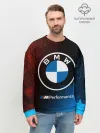 Мужской свитшот базовый / BMW - Снежный