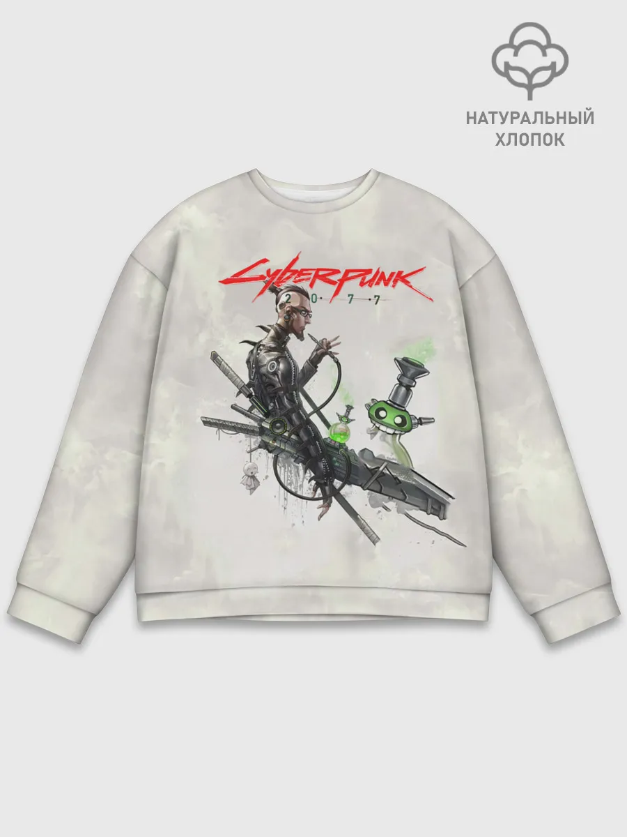 Мужской свитшот базовый / CYBERPUNK 2077