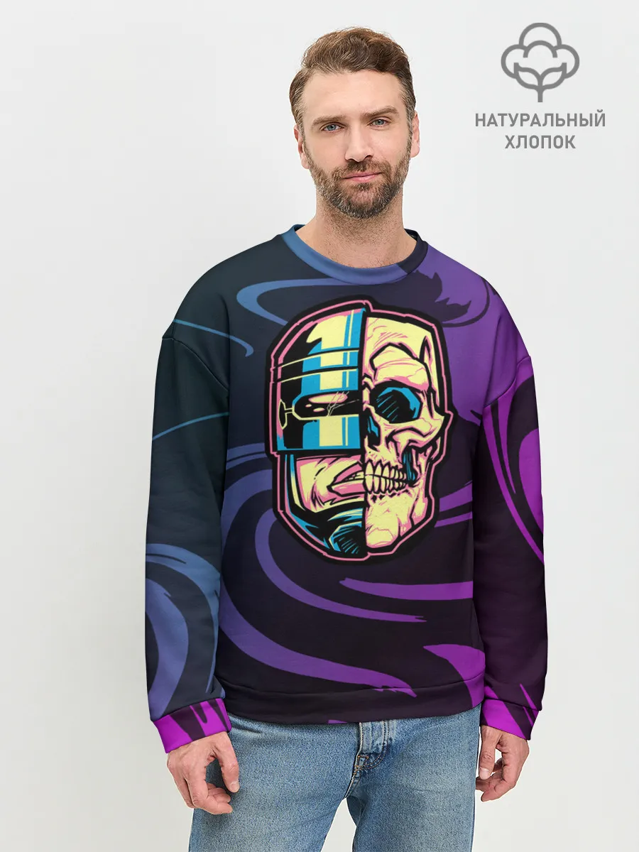 Мужской свитшот базовый / Робот полицейский