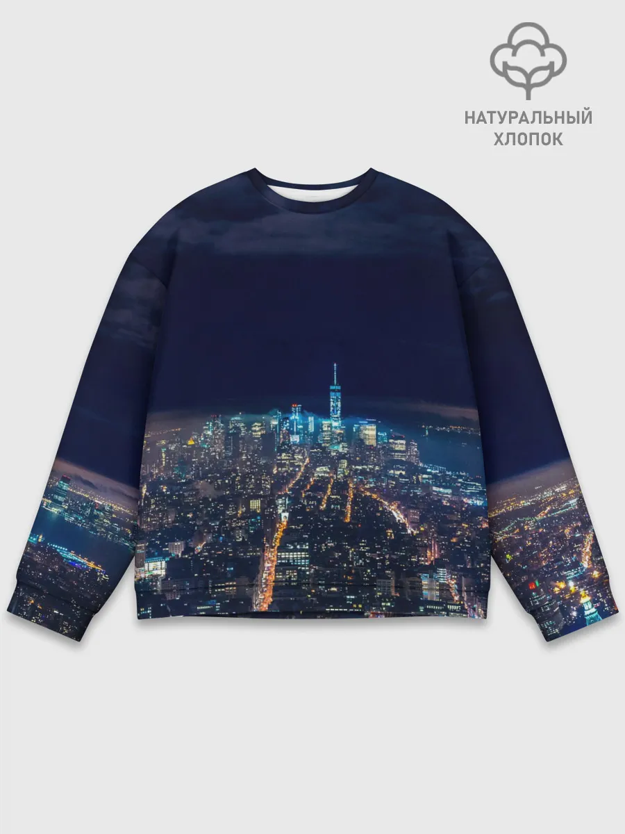 Мужской свитшот базовый / Ночной город