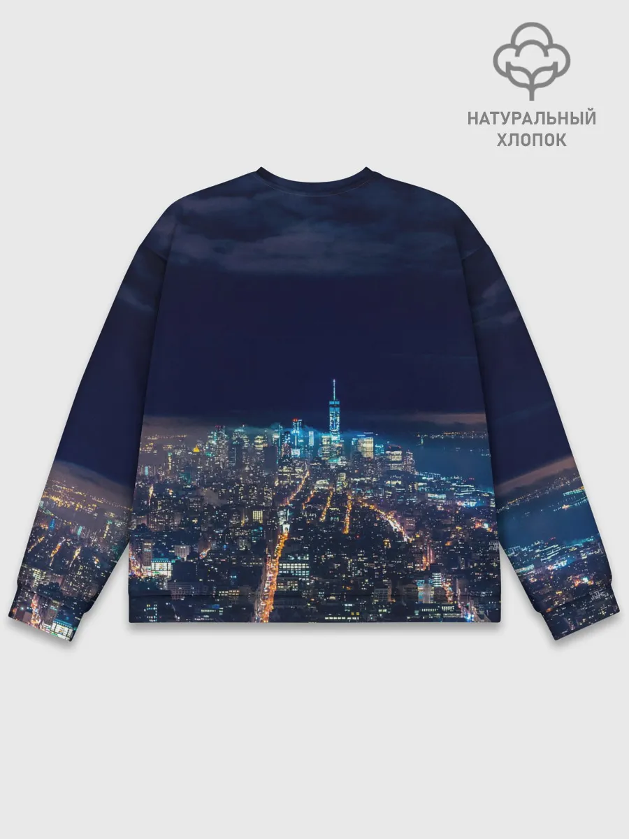 Мужской свитшот базовый / Ночной город