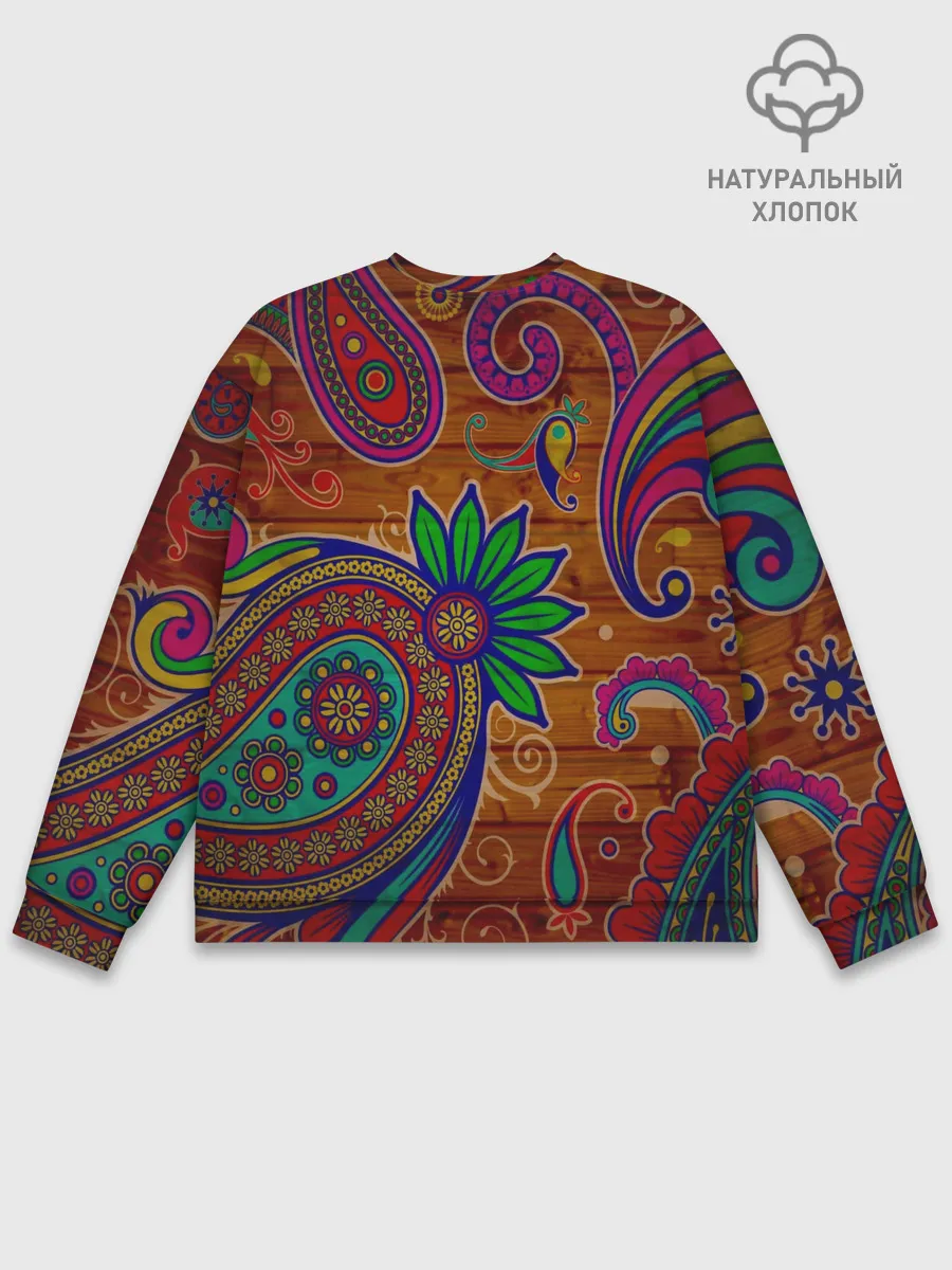 Мужской свитшот базовый / узоры текстура фон