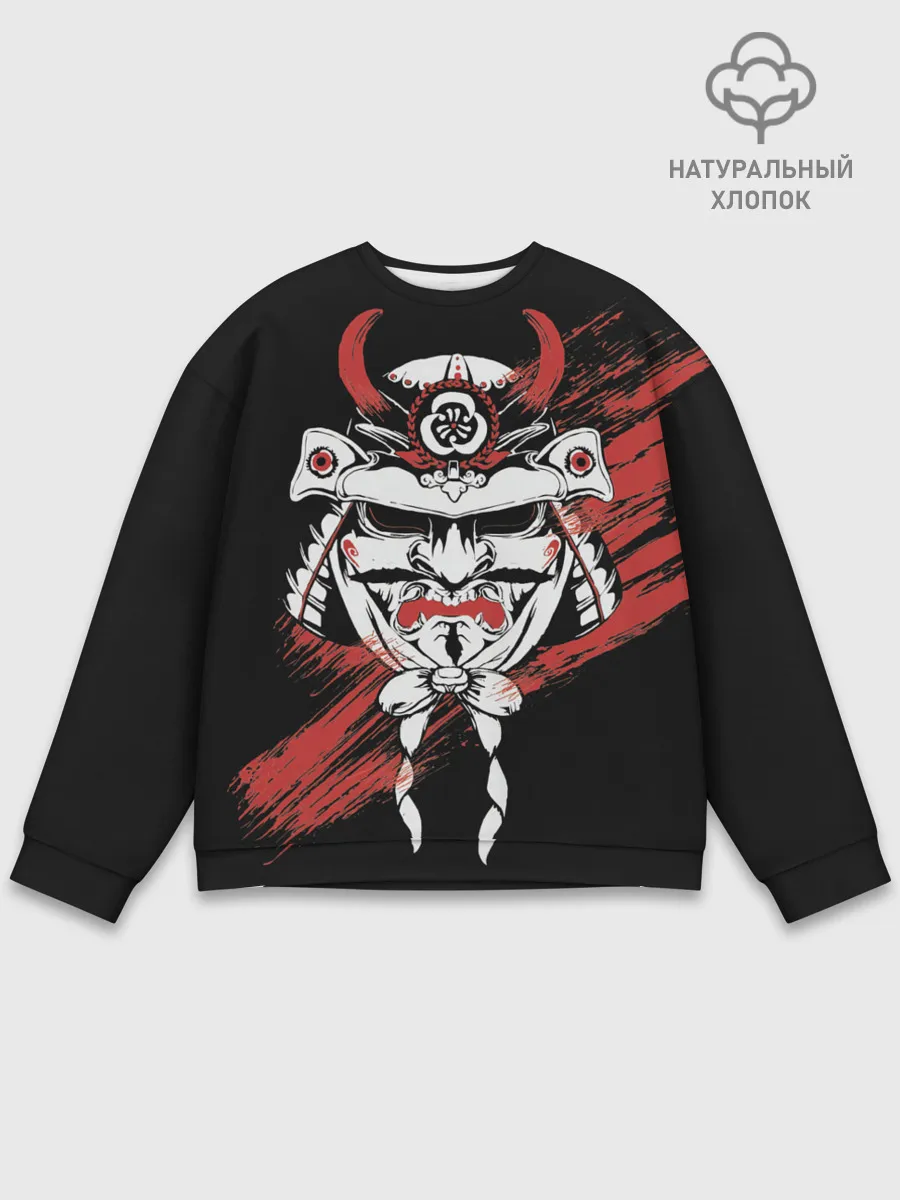 Мужской свитшот базовый / Самурай Маска
