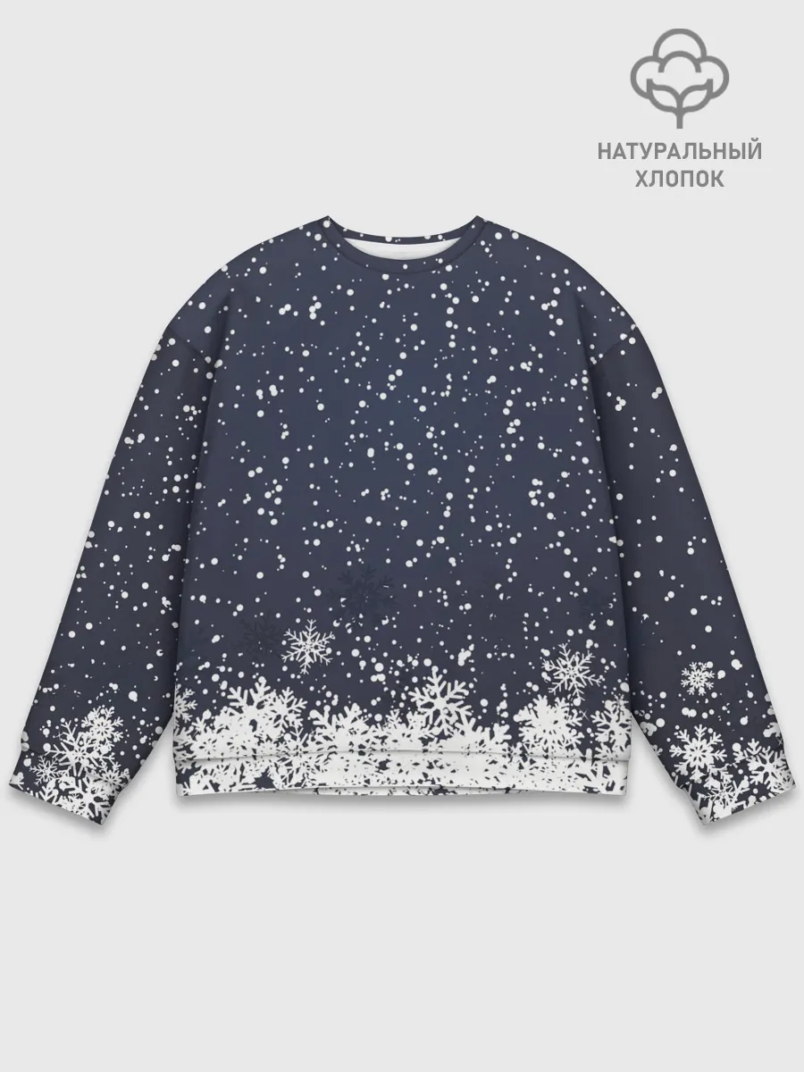 Мужской свитшот базовый / Атмосфера нового года