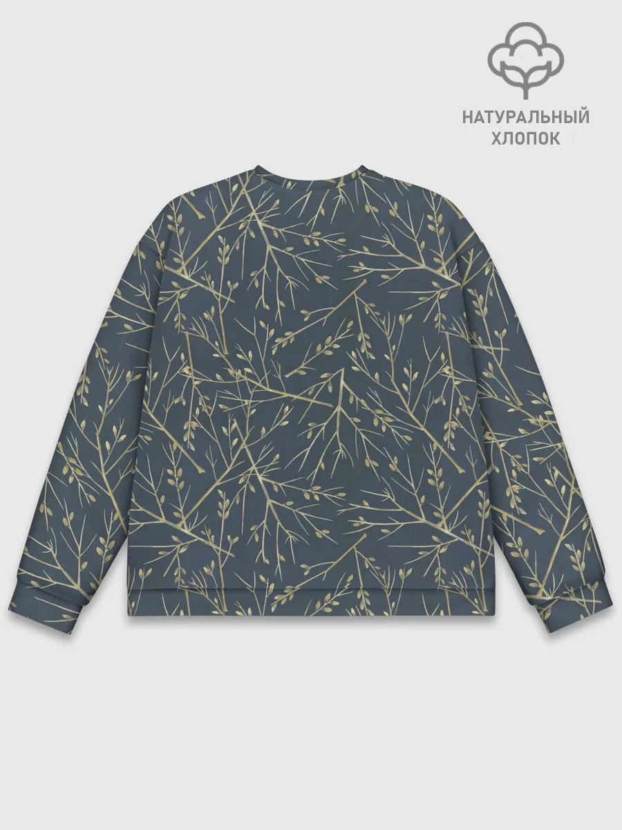 Мужской свитшот базовый / Веточки