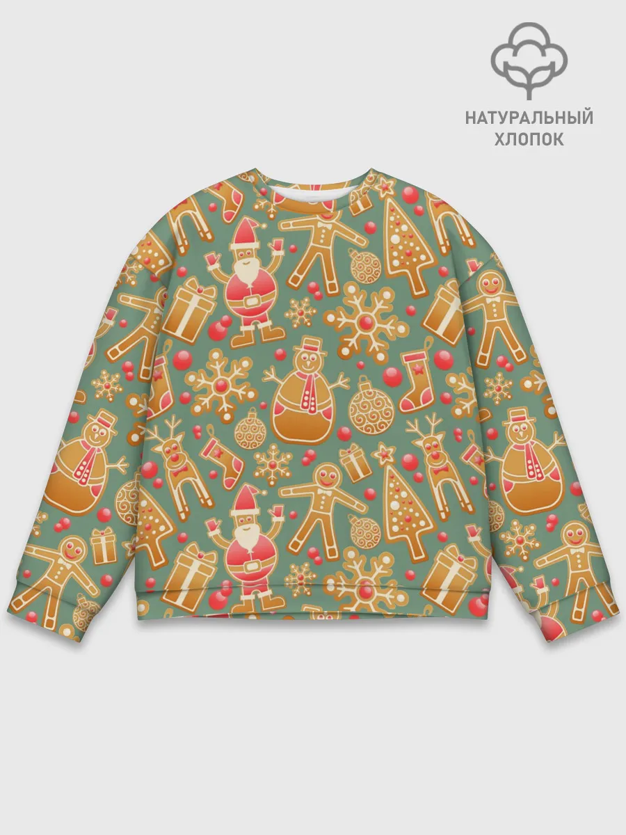 Мужской свитшот базовый / Новый год 2021