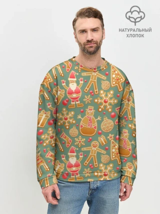 Мужской свитшот базовый / Новый год 2021