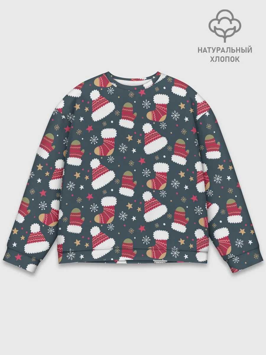 Мужской свитшот базовый / Новый год 2021