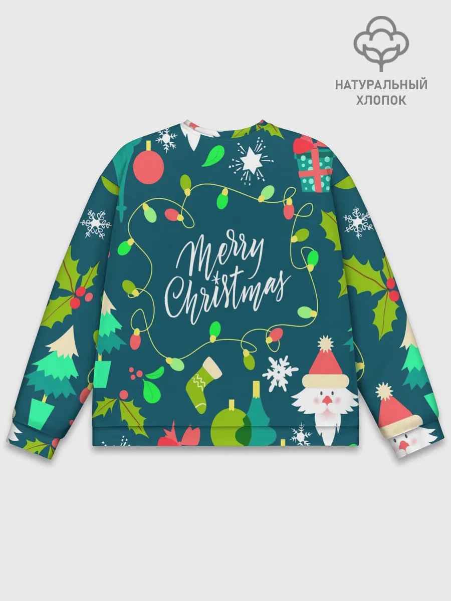 Мужской свитшот базовый / Merry Christmas