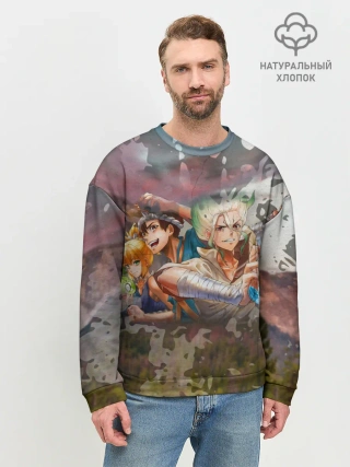 Мужской свитшот базовый / Доктор Стоун