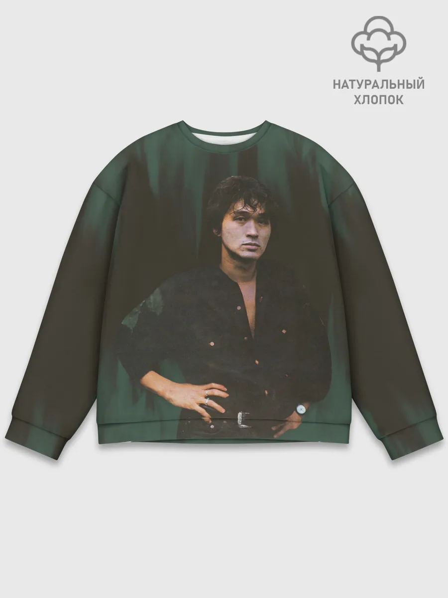 Мужской свитшот базовый / ВИКТОР ЦОЙ