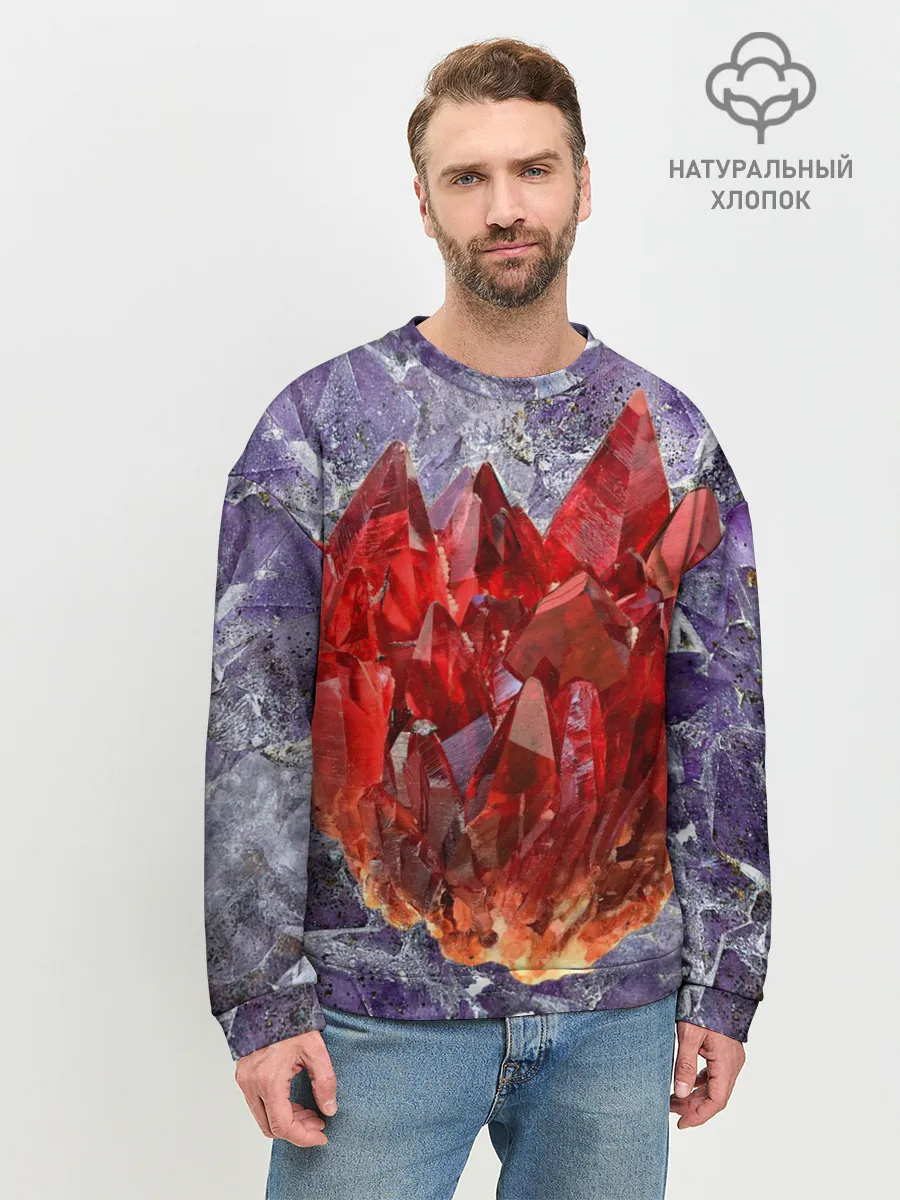 Мужской свитшот базовый / Роза инков