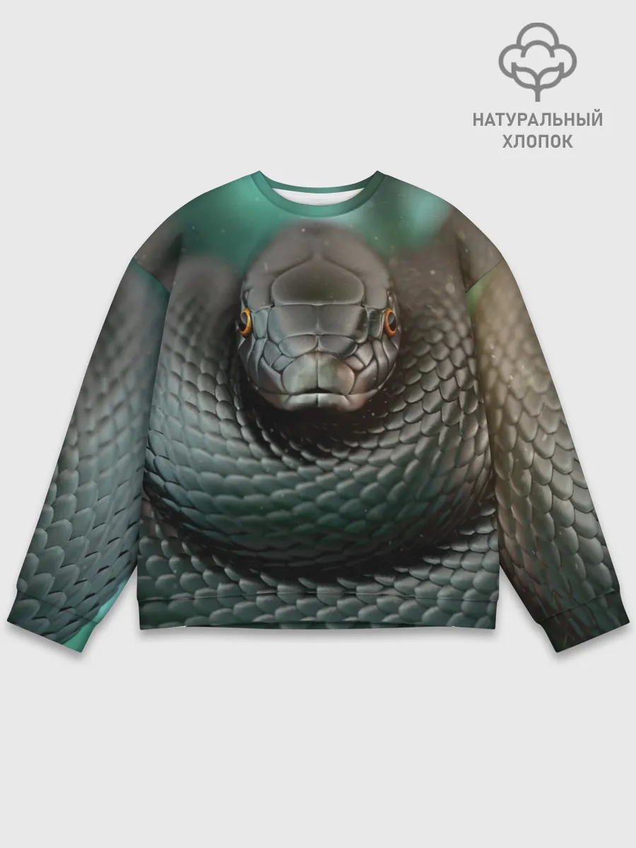 Мужской свитшот базовый / Чёрная мамба