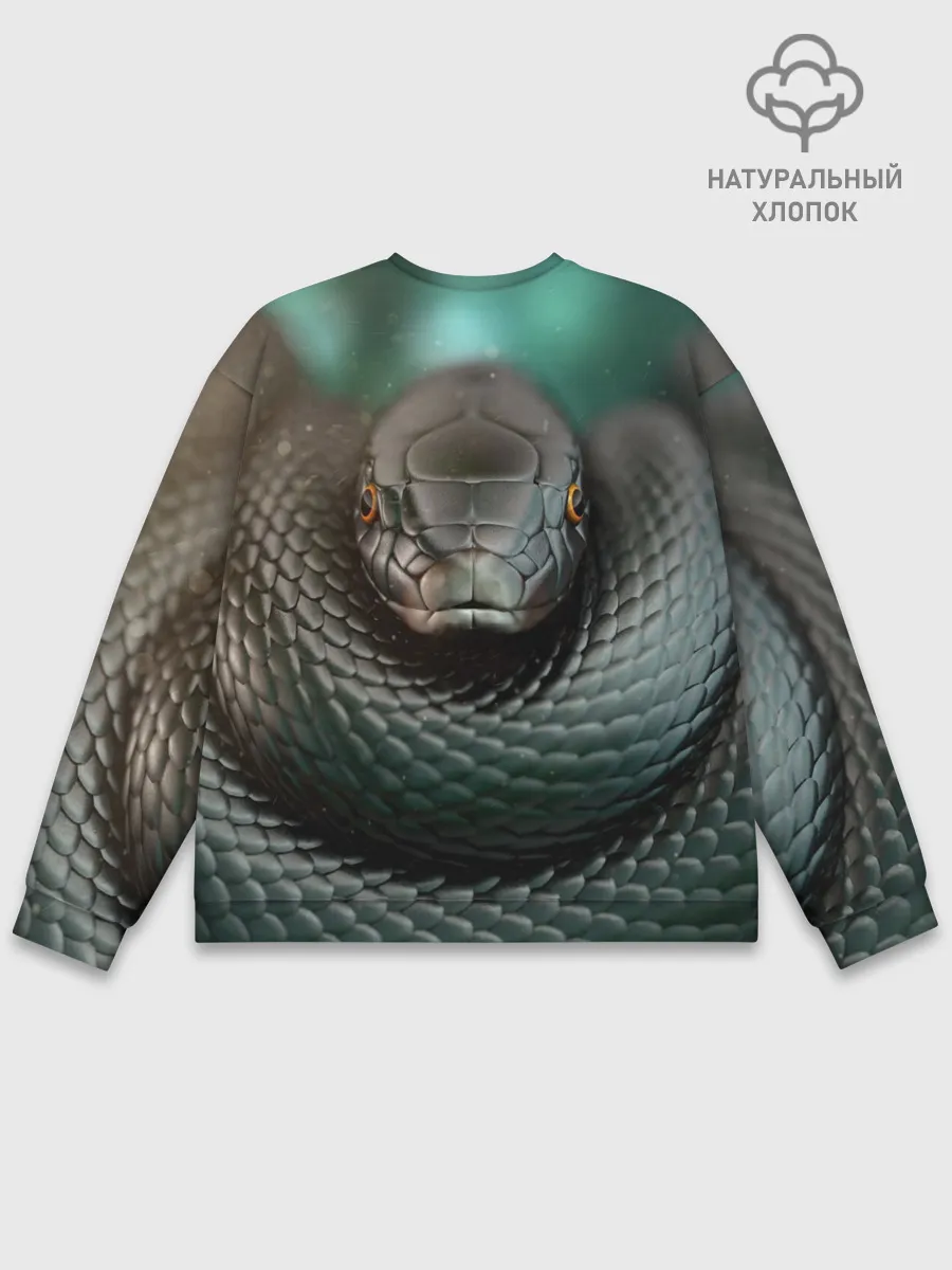 Мужской свитшот базовый / Чёрная мамба