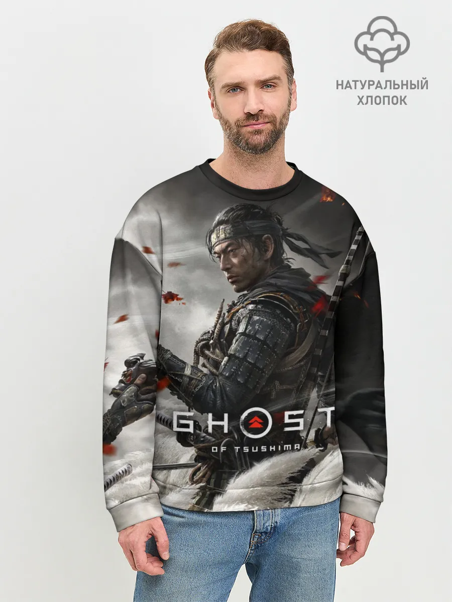 Мужской свитшот базовый / Ghost of Tsushima