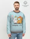 Мужской свитшот базовый / AMONG US - LOVE