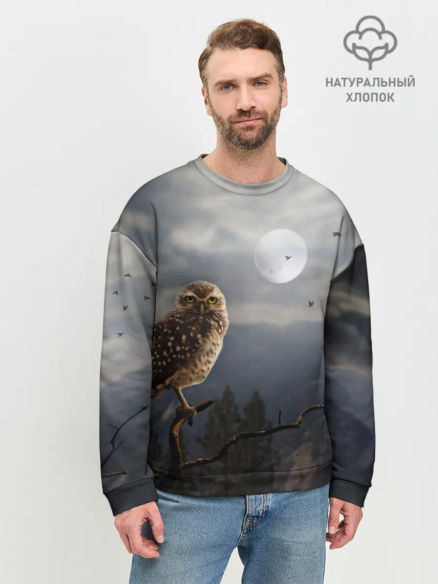 Мужской свитшот базовый / Сова