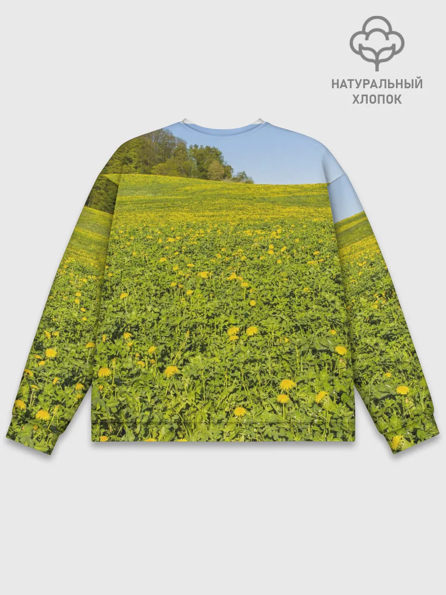 Мужской свитшот базовый / Поле одуванчиков
