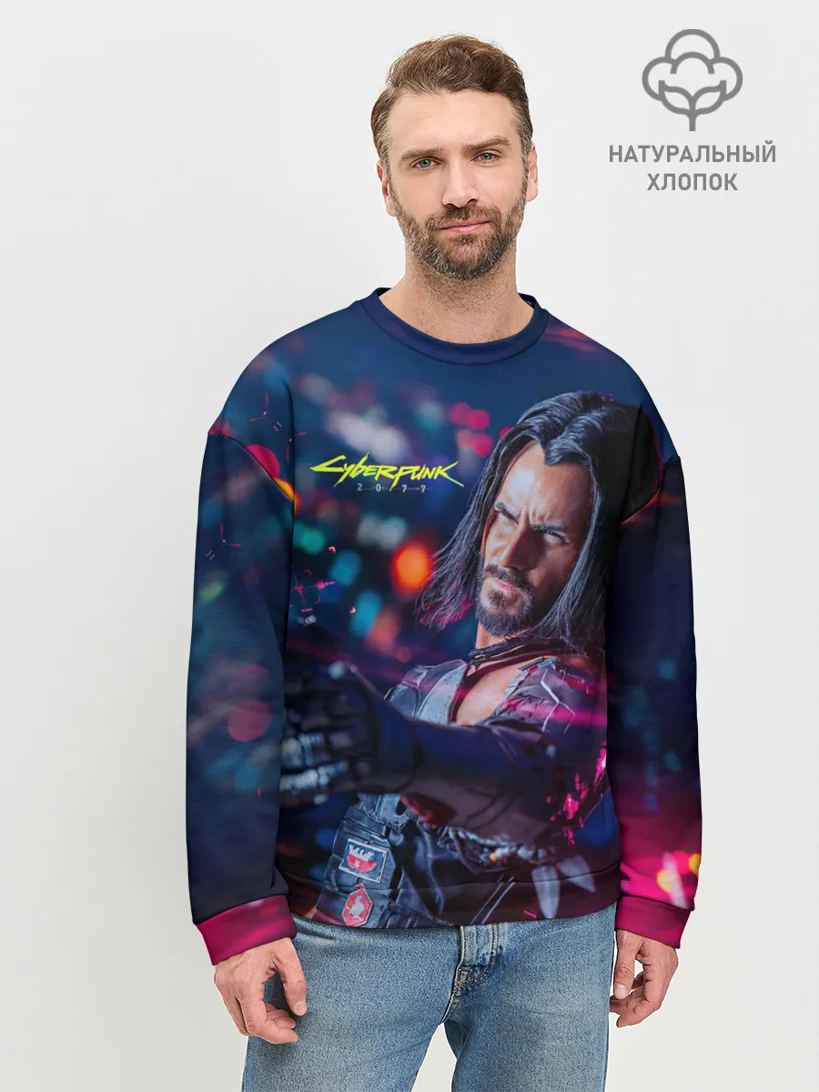 Мужской свитшот базовый / Cyberpunk 2077