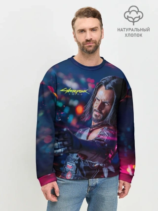 Мужской свитшот базовый / Cyberpunk 2077