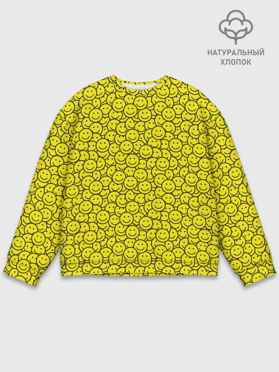 Мужской свитшот базовый / Смайлики