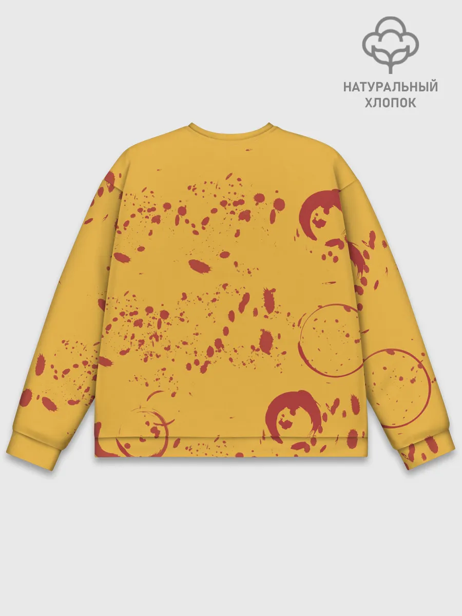 Мужской свитшот базовый / Лис Самурай