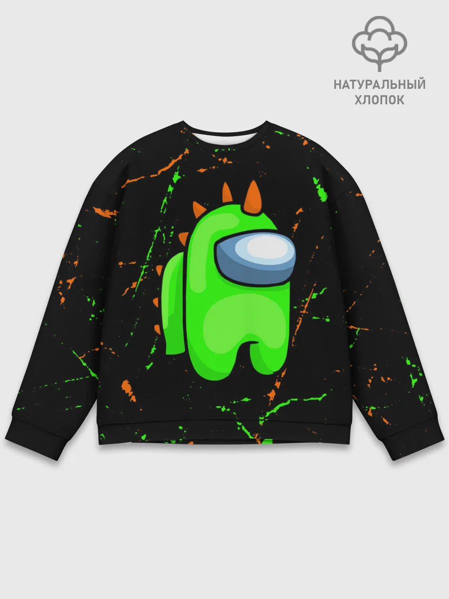 Мужской свитшот базовый / AMONG US - FORTNITE REX