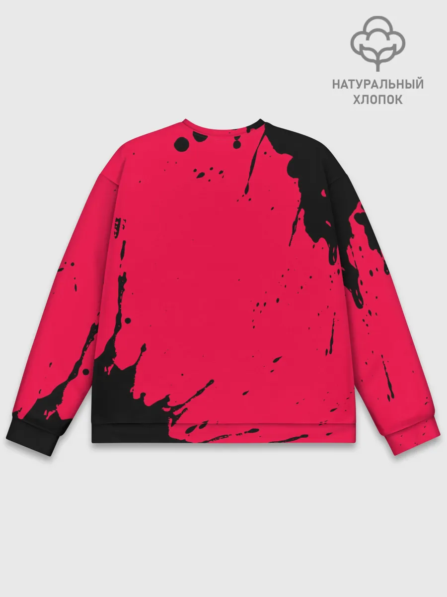 Мужской свитшот базовый / AMONG US - ORANGE & GREEN