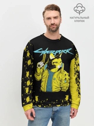 Мужской свитшот базовый / CyberPunk 2077