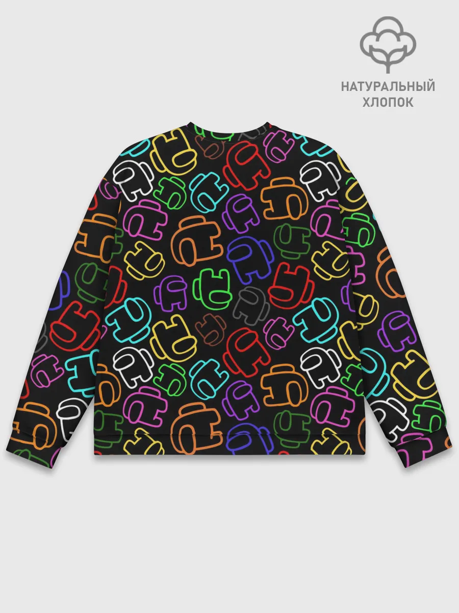 Мужской свитшот базовый / AMONG US NEON