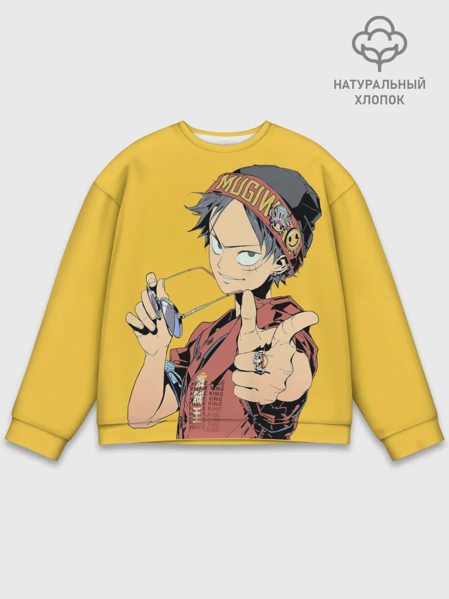 Мужской свитшот базовый / One Piece Luffy Луффи