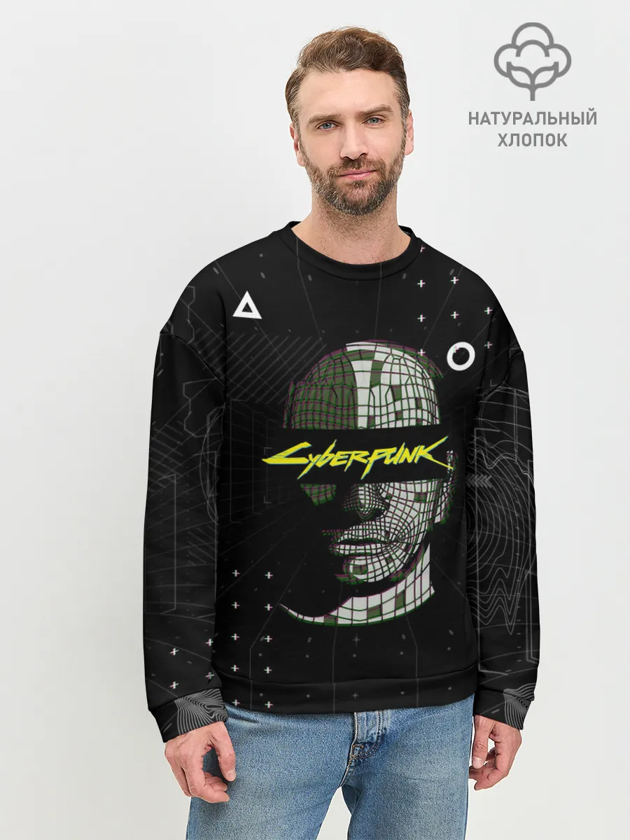 Мужской свитшот базовый / Cyberpunk 2077