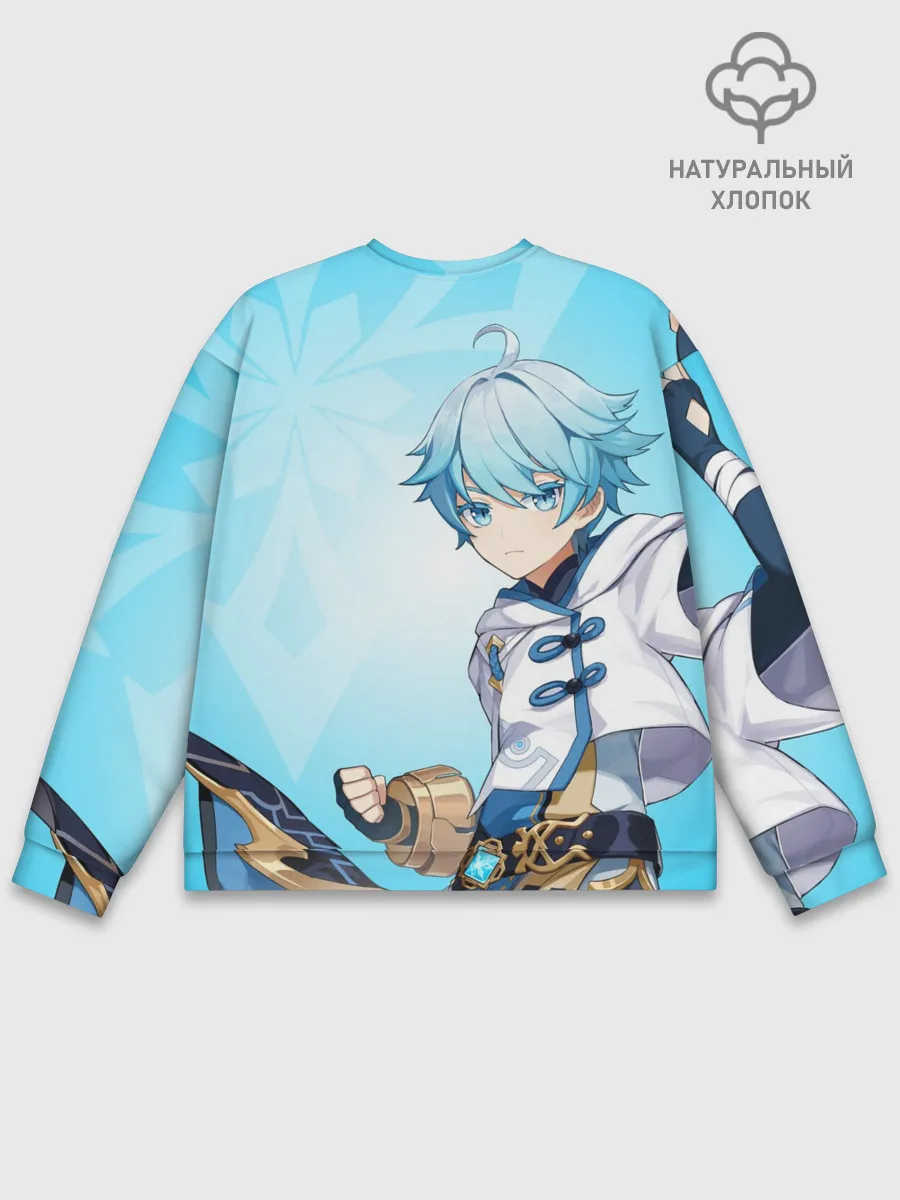 Мужской свитшот базовый / GENSHIN IMPACT, ЧЖУН ЮНЬ