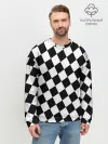 Мужской свитшот базовый / Клетки